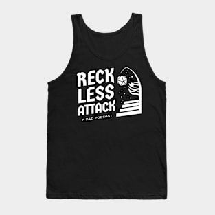 Reckless Attack Podcast Main Logo White Tank Top